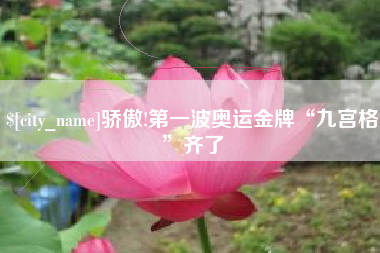 大庆骄傲!第一波奥运金牌“九宫格”齐了