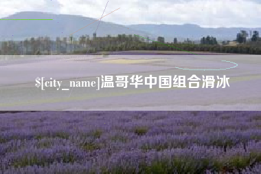 大庆温哥华中国组合滑冰