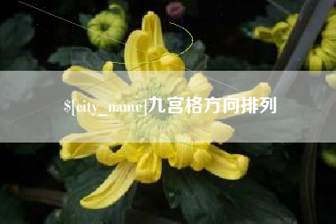 大庆九宫格方向排列