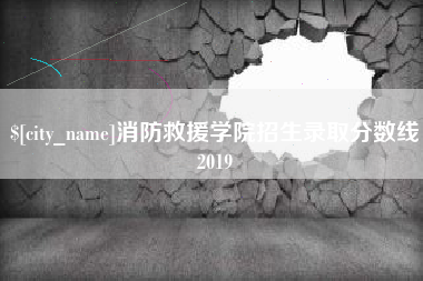 大庆消防救援学院招生录取分数线2019
