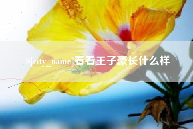 大庆看看王子豪长什么样