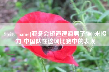 大庆亚冬会短道速滑男子5000米接力-中国队在这场比赛中的表现