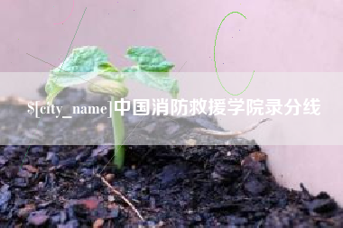 大庆中国消防救援学院录分线