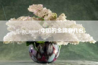 大庆中国的金牌有几名