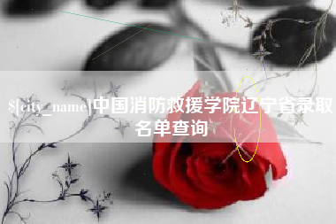 大庆中国消防救援学院辽宁省录取名单查询
