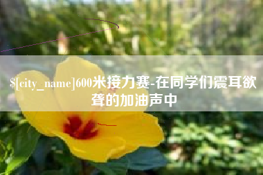大庆600米接力赛-在同学们震耳欲聋的加油声中