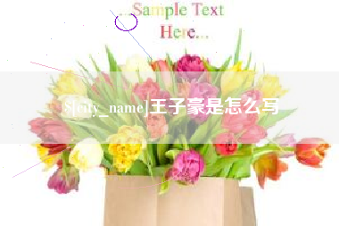 大庆王子豪是怎么写