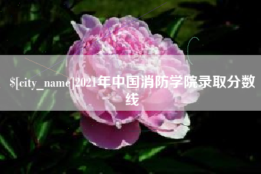 大庆2021年中国消防学院录取分数线