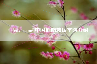 大庆中国消防救援学院介绍