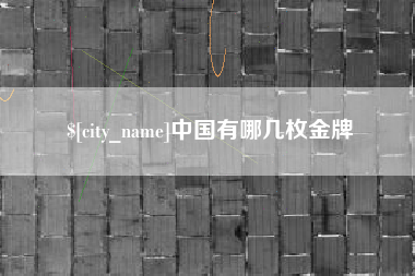 大庆中国有哪几枚金牌