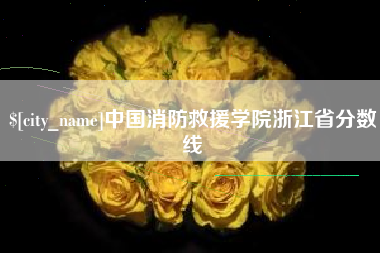 大庆中国消防救援学院浙江省分数线