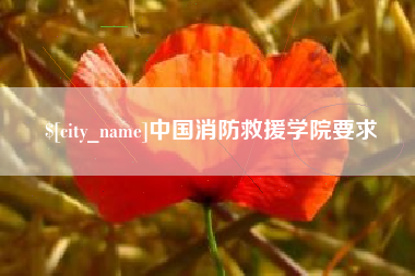 大庆中国消防救援学院要求