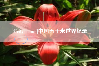 大庆中国五千米世界纪录
