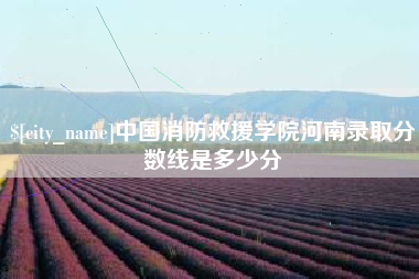 大庆中国消防救援学院河南录取分数线是多少分