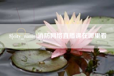 大庆消防网络直播课在哪里看