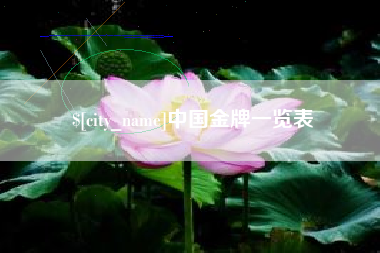 大庆中国金牌一览表