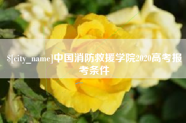 大庆中国消防救援学院2020高考报考条件