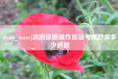 大庆消防设施操作员证考试题库多少道题