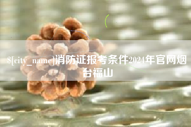 大庆消防证报考条件2024年官网烟台福山