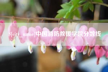 大庆中国消防救援学院分数线